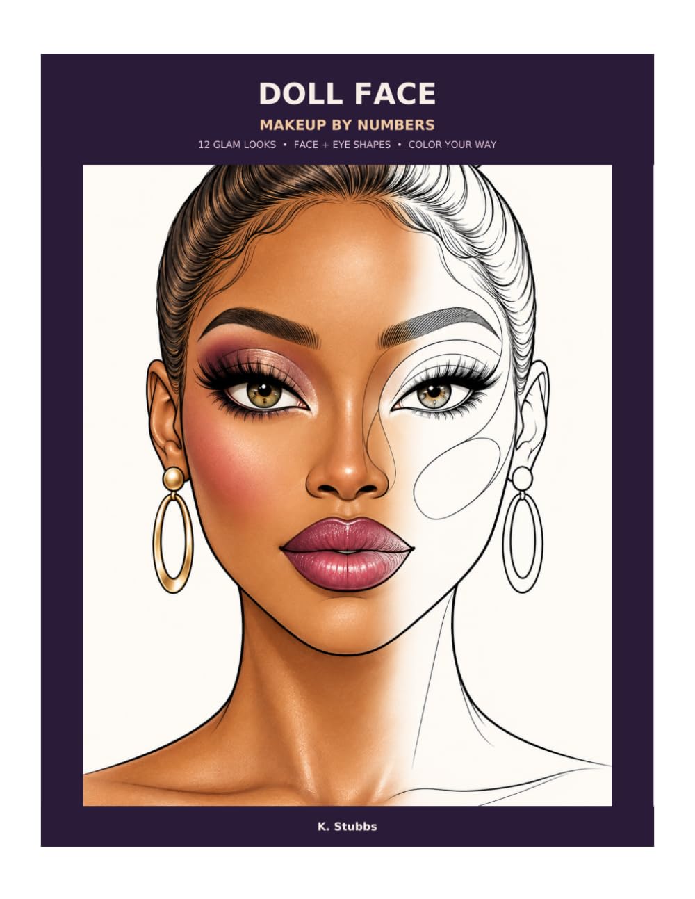 Authentic Doll Face: Makeup by Numbers paperback cover by K. Stubbs